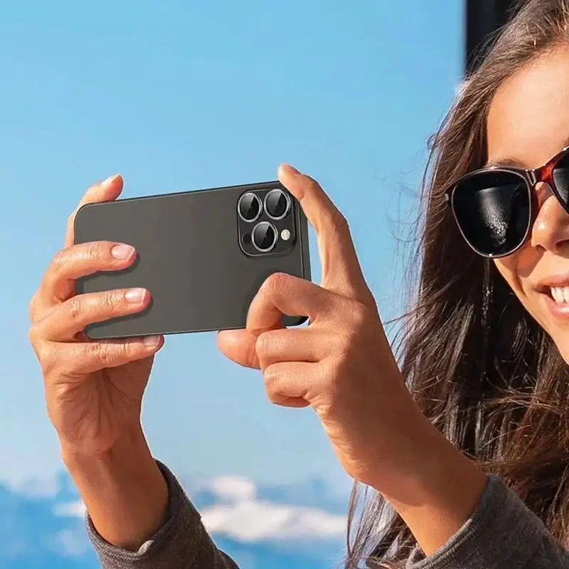 Diamond Rhinestone Metal Ring Camera Tempered Glass For iPhone 16 15 Plus 14 13 Pro Max 13 Mini Lens Glass Protector Accessories