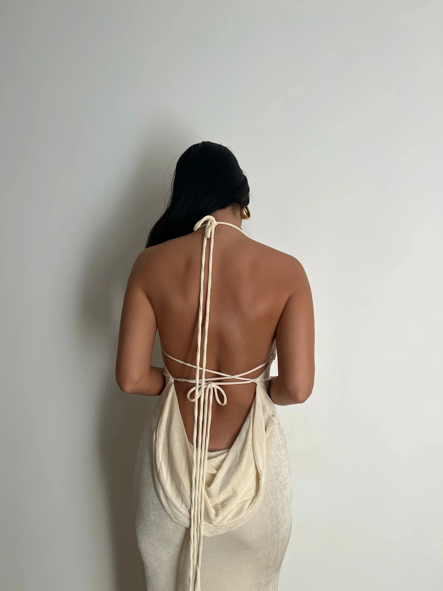 BoozRey Sexy Bandage Sleeveless Dresses for Women 2022 Summer Backless Midi Dresses Elegant Off The Shoulder Beach Robe Dress
