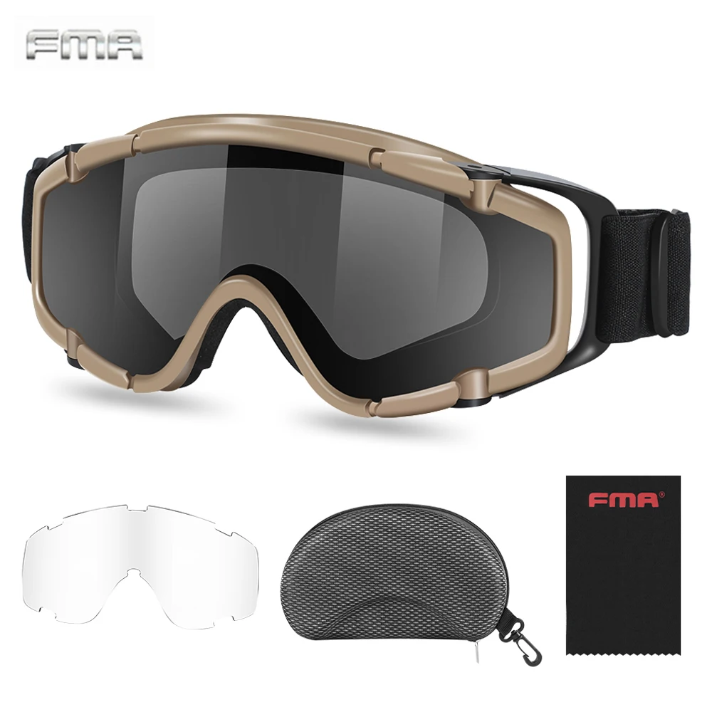 Fma Helmet Airsoft Ballistic Glasses Ballistic Tactical Military
