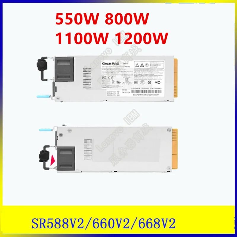 

Новый оригинальный блок питания для LENOVO SR588V2 SR668V2 SR660V2 550 Вт 800 Вт 1100 Вт 1200 Вт 4N67A12977 4N67A12978 4P57A75974 4N67A12970