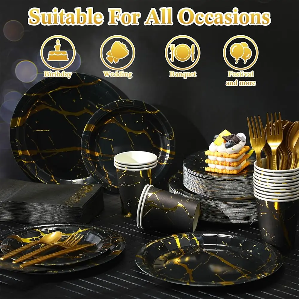 Black Gold Party Set 4