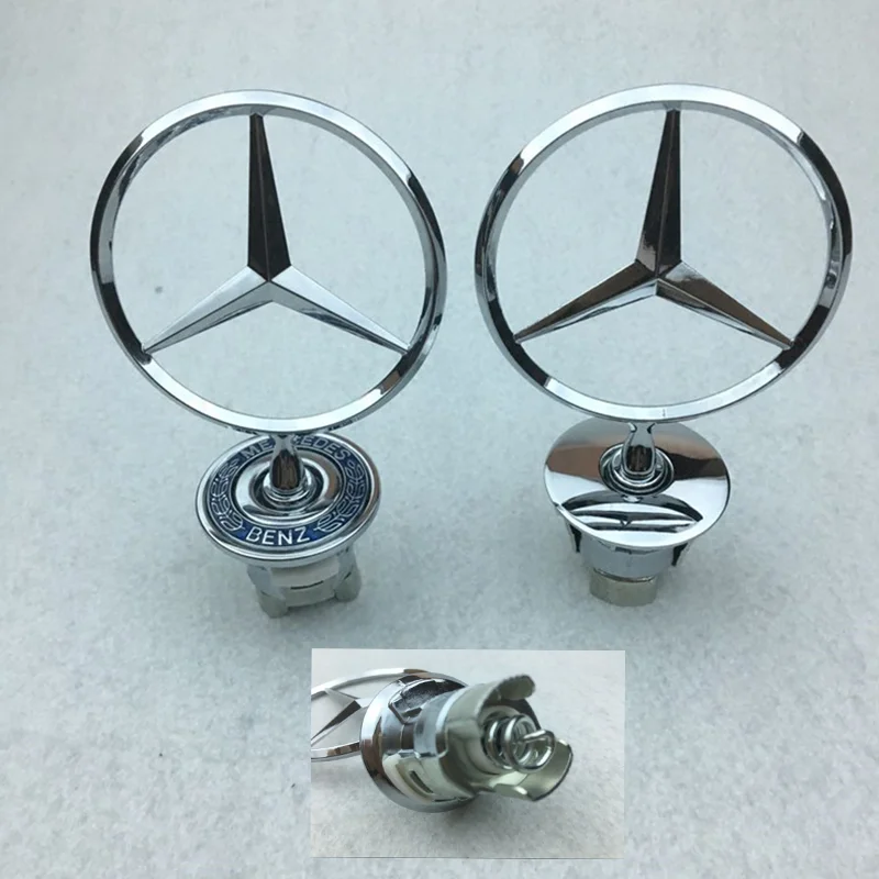 Car Star Hood Badge Chrome Logo For Mercedes Benz C E S-Class W204 W205 W212 W213 W211 W220 W222 W223