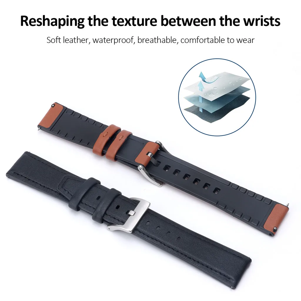 Premium Calfskin Leather Watch Strap – Soft, Unisex Wristwatch Accessory