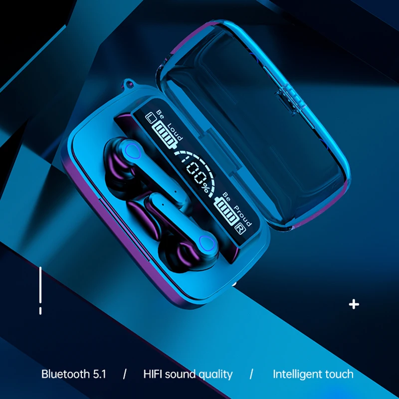 

Новая спортивная Беспроводная Bluetooth-гарнитура с микрофоном, Водонепроницаемая Bluetooth-гарнитура, высокоточные стереонаушники для музыки