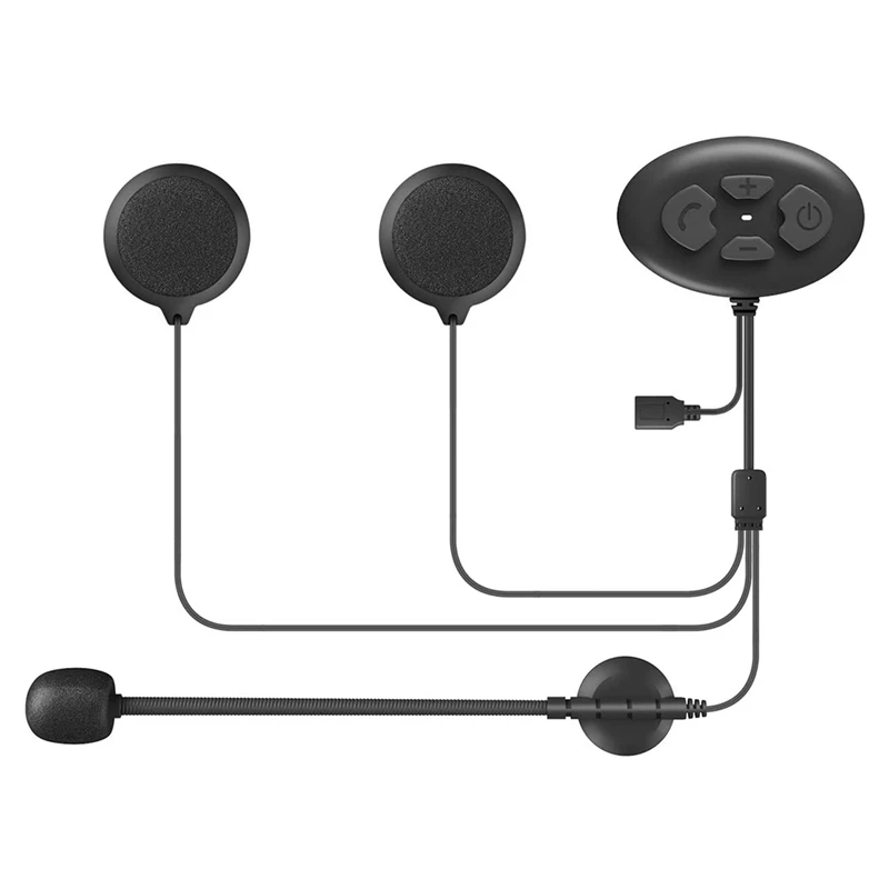 

Мотоциклетная Водонепроницаемая беспроводная гарнитура для шлема, Bluetooth 5,0, FM-радио, стереогарнитура, система связи для мотоцикла