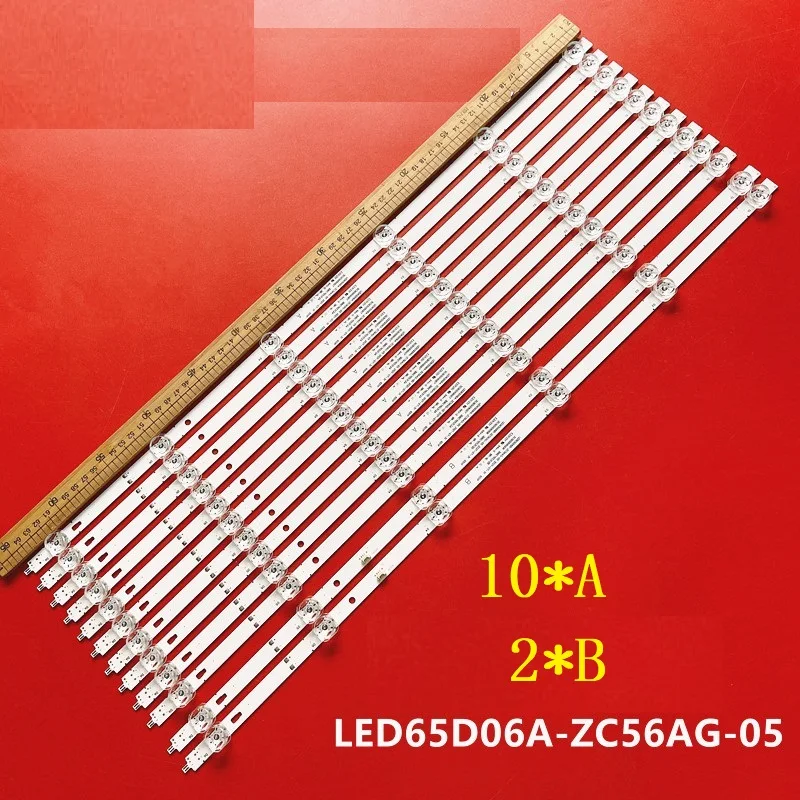 

Kit LED Backlight strip 6LED For TV LT-65MB708 LT-65CA890 L65M5-EA LED65D06A-ZC56AG-08 30365006013 LED65D06B