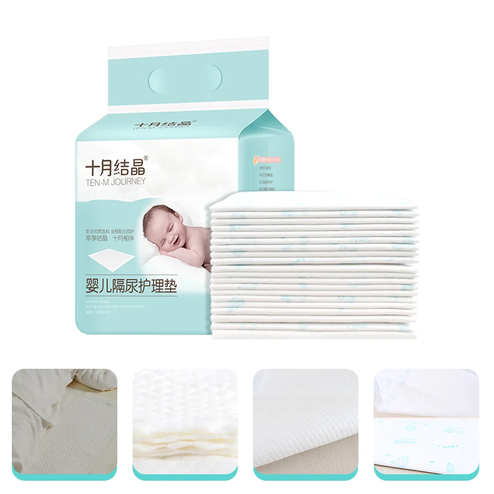 20Pcs Disposable Changing Pad Liners Absorbent Diaper Pads for Baby Newborn Non woven Fabric Waterproof Breathable