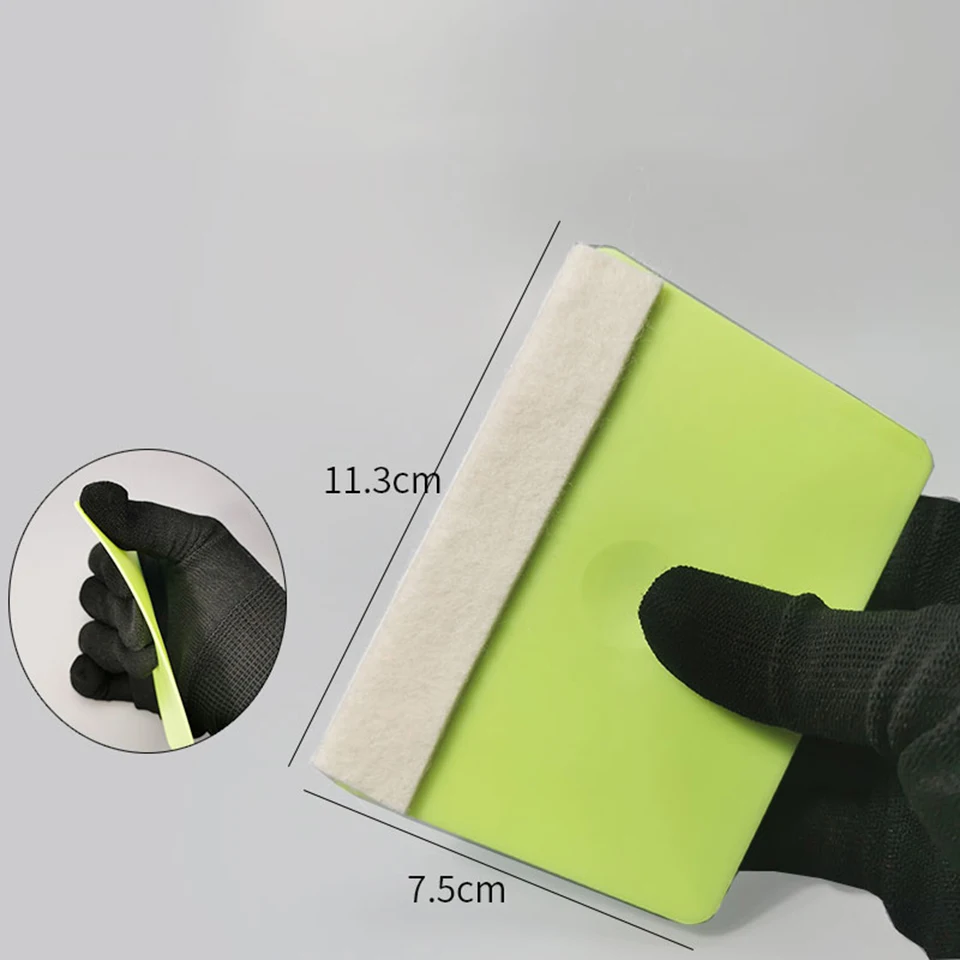 Weicher Trapezförmiger Vinyl-Wrap-Rakel, Doppelseitiger Vierkant-Rakel für Auto-PPF, Farbwechselfolie KLT-17 – Detail 11