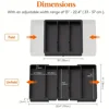 Expandable & Adjustable Large Plastic Kitchen Utensil Organizer - Cutlery Holder & Tool Divider，Kitchen Utensil Organizer 3