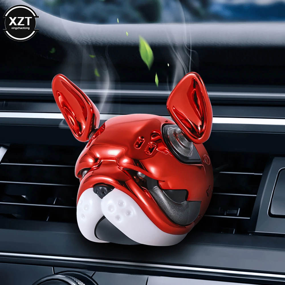 

1Pcs Creative Bulldog Scent Car Freshener Air Scent Gift Box Auto Perfume Fashion Auto Decoration Car Accessories Interior