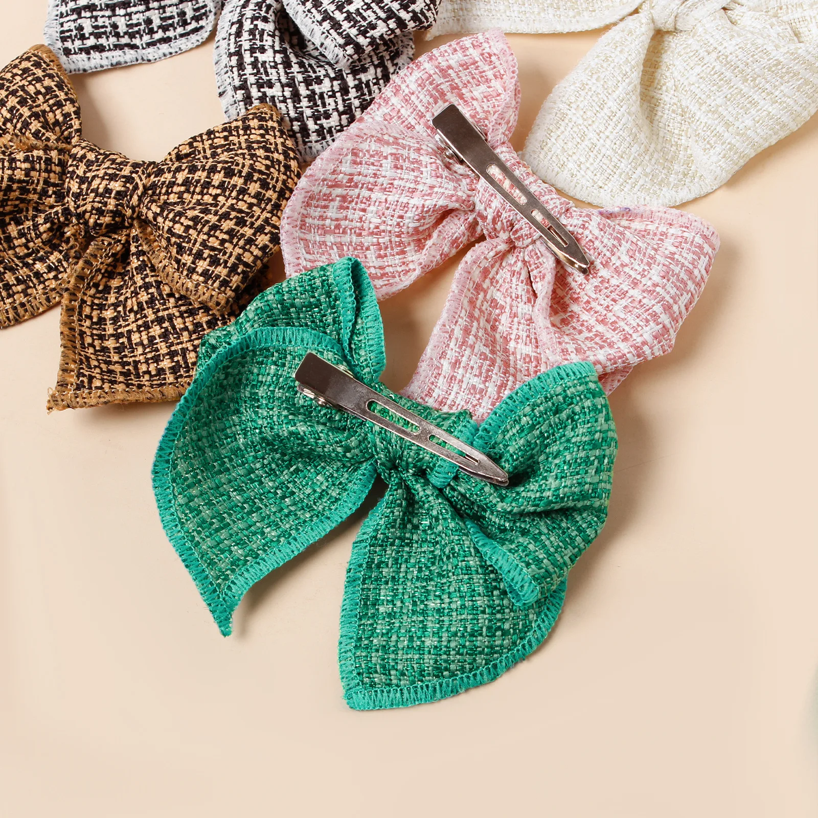 New Children's Hair Accessories Dovetail Bow Hairpinbaby Bangs Side Top Clip Headwear Girls Kids Hair Accessories