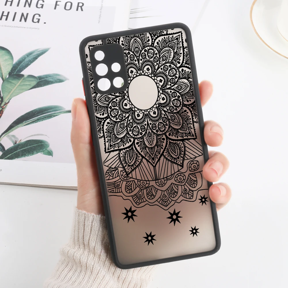 Mandala Design Hard Matte Phone Case Cover