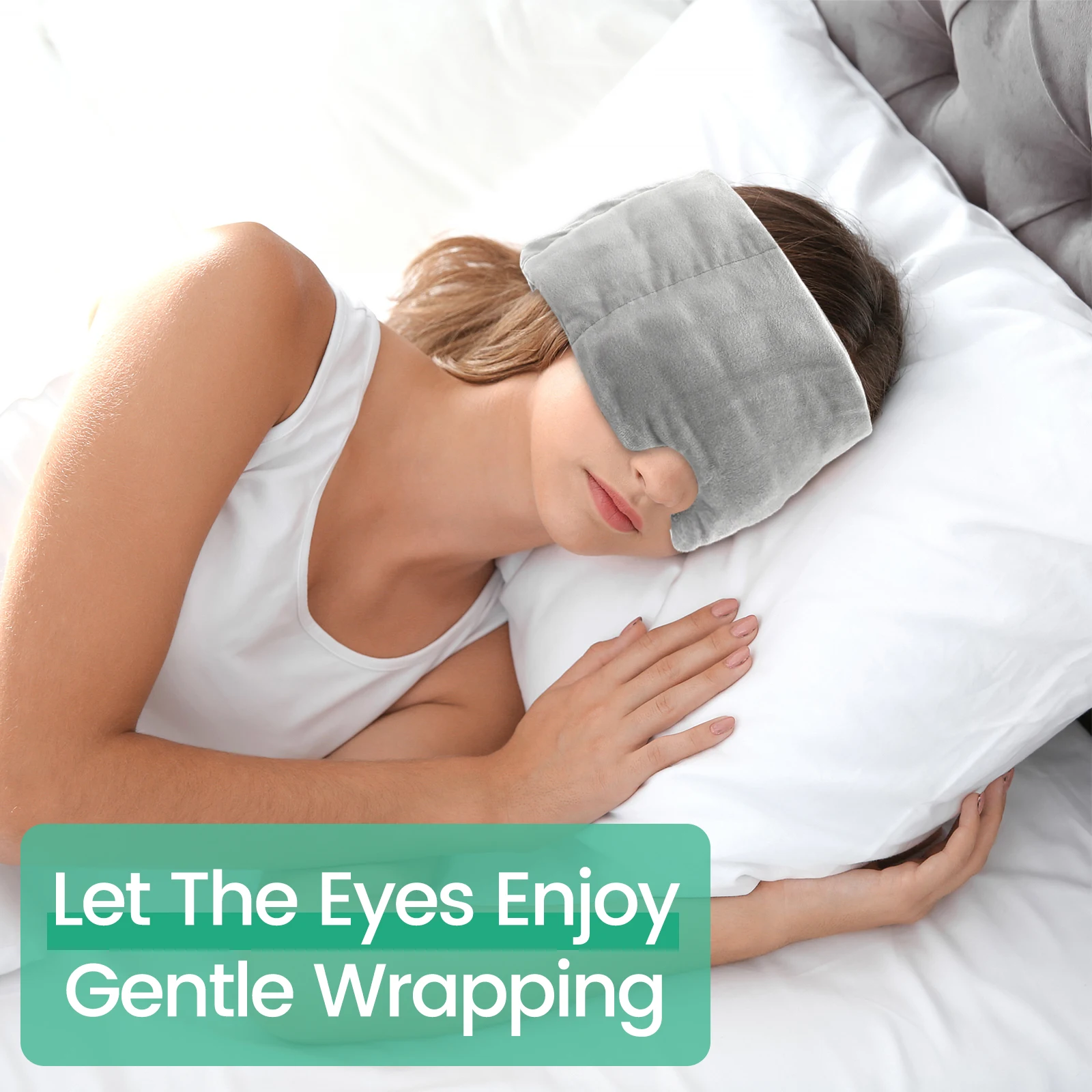 Soft Velvet Eye Mask for Sleep and Travel