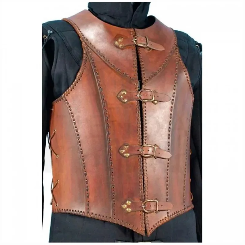 Medieval Chainmail Shirt Half Sleeve 9mm BaronHong Chemise De Pirate Pour Homme Viking Steampunk Rétro Renaissance Médiévale Gothique Victorien Costume D'Halloween, Blanc, XXL Chemise Pirate Homme