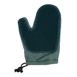 Enhanced Pet Grooming Glove: Efficient Hair Remover & Gentle Massage Tool with Double - Sided Brush (Dark blue)