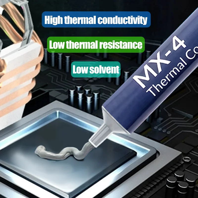 MX-4 2/4/8g Thermal Grease Processor Thermal Compound Paste CPU GPU Graphics Card Cooler Onductive Heatsink Plaster Thermal Paste Thermal Glue