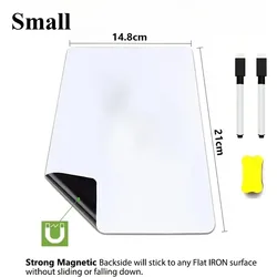 Erasable Flexible Magnetic Whiteboard Sheet for Fridge & Kitchen Memo (Small)