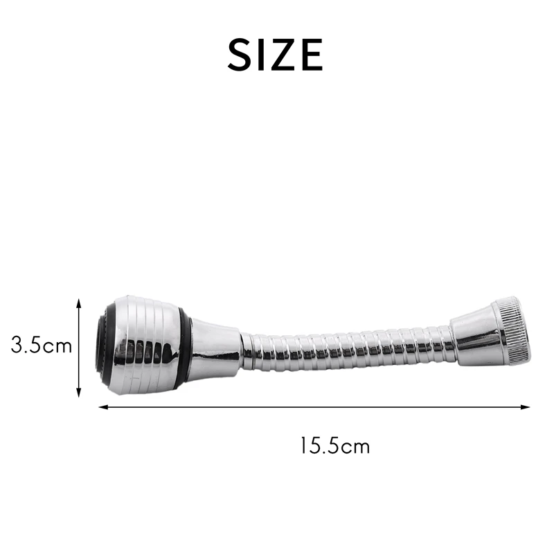 

Вращающийся на 360 градусов аэратор из нержавеющей стали для экономии воды