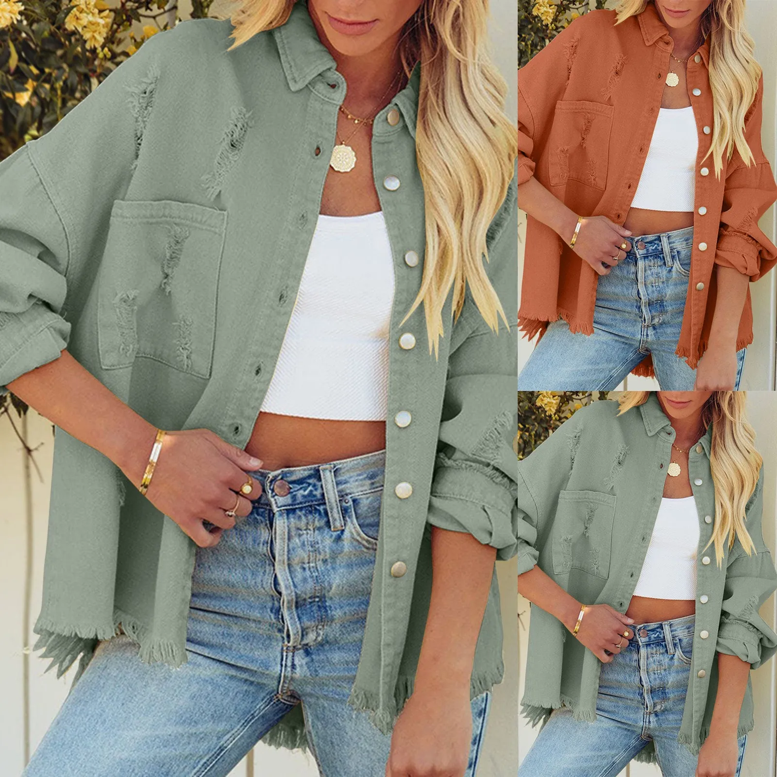 

G Easy Jacket Justified Jacket Fitted Jacket Women Retro Oversize Denim Jacket Loose Button G Easy Jacket Justified Jacket