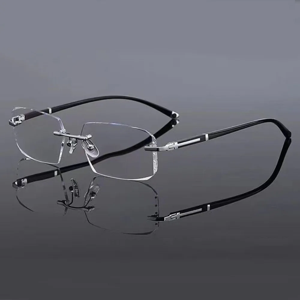 Ultralight Rimless Vintage Anti-Blue Light Reading Glasses