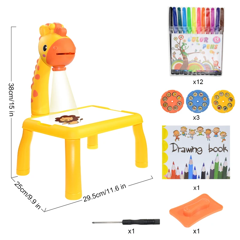 Kids led projector art desk – a fun and educational drawing table with painting tools and tracing projector for boys and girls