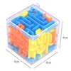 Mini Speed Cube Rolling Ball Game Cubos Maze Toys For Children Educational3D Maze Magic Cube Transparent Six-sided Puzzle 5