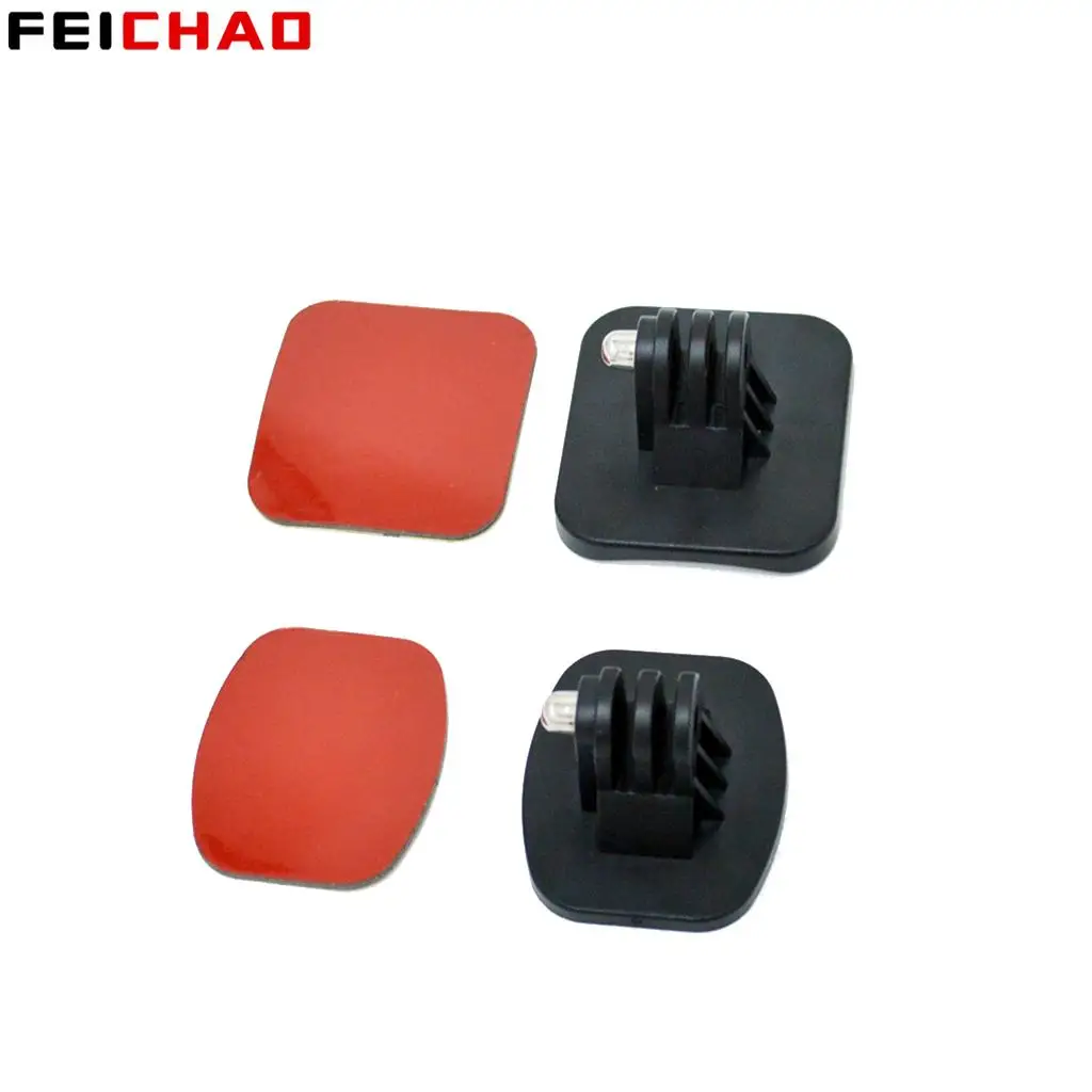 Support adhésif trépied GoPro 2 pièces base plate incurvée