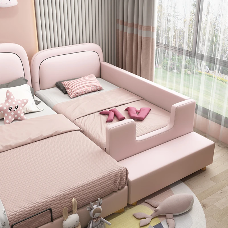 Princess Girls Children Beds Pink Modern Comferter Baby Bed Loft White Camas De Dormitorio Furniture Home 4