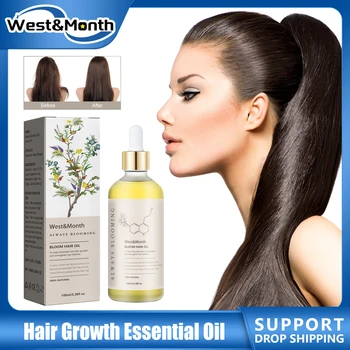 Fast Hair Growth Oil Improve Dry Frizz Repair Scalp Prevent Thinning Anti Hair Loss Nourishing Smoothing Hair Care Essential Oil