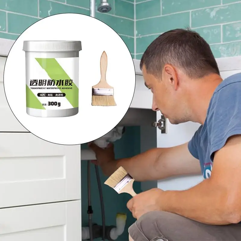 Invisible Waterproof Agent 300g Invisible Adhesive Transparent Coating Agent RV Roof Sealant Waterproofing Sealant For Brick And