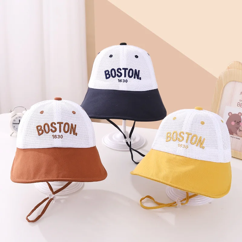 

Children's Summer Mesh Simple Simple Fisherman's Hat 1-2 Years Old Male And Female Baby Breathable Outdoor UV Protection Sun Hat