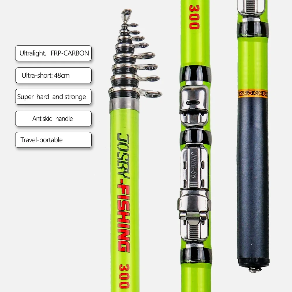 Catfish Rodbakawa Carbon Fiber Fishing Rod 1.1mm Top Diameter - Versatile  For Saltwater & Freshwater