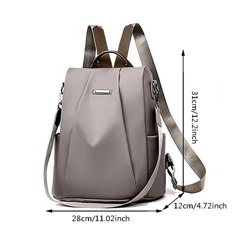 Zaino multifunzione donna in nylon per scuola viaggio e tempo_voghion.com