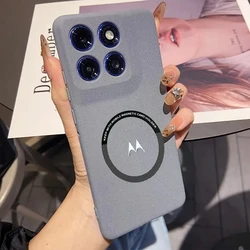 Frosted Soft Touch Magnetic Protective Phone Case for Motorola Edge 70 Max (GRAY)