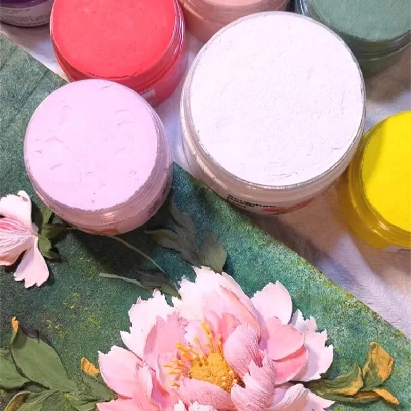 450g 러시아 스크레이퍼 그림 조각 페이스트 DIY 예술적 질감 그림 쉐이핑 페이스트 손으로 만든 릴리프 그림 재료