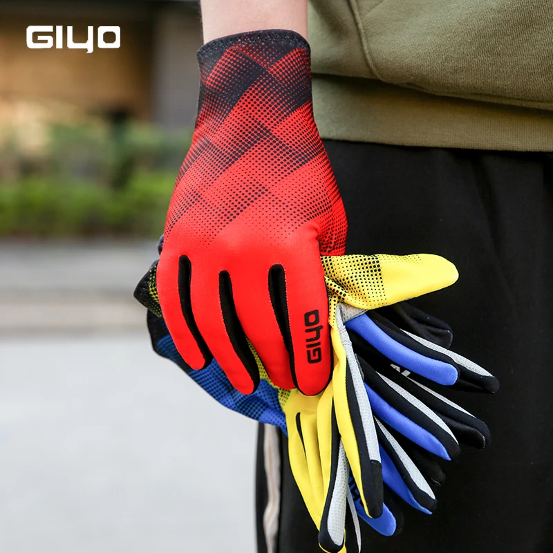 Bicycle Winter Thermal Full Finger Gloves MTB Road Bike Touch Screen Anti-skid Gloves Cycling Breathable Keep Warm Mittens 6