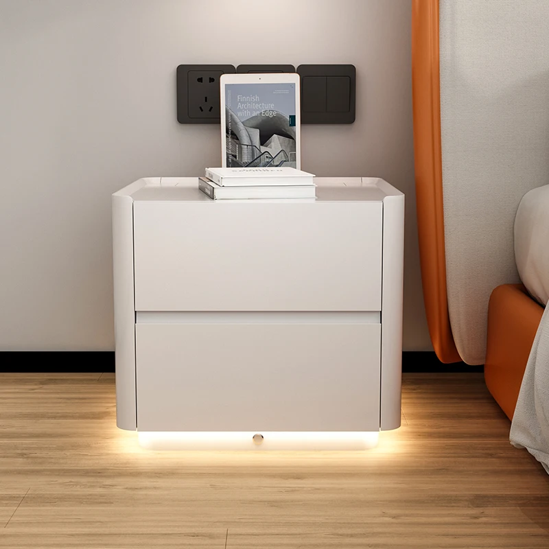 Bedroom Night Bedside Table Nightstand Smart Bedside Table Mobile Side