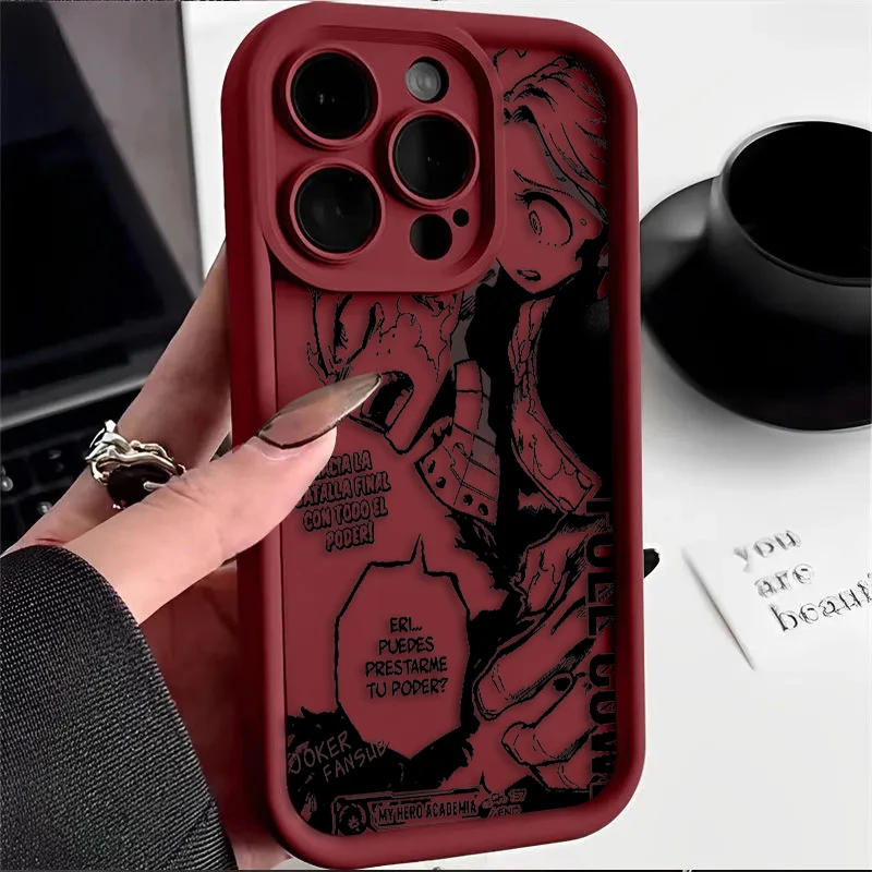 thumbnail image 1 of Cool My Heroes Academia Anime para iPhone 15 14 13 12 11 Pro Max XS Max X XR 7 8 Plus 6S Eye Ladder Phone Case, 1 of 5