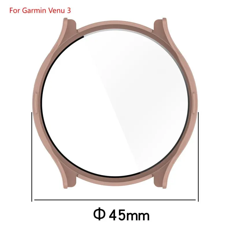 Garmin Venu 3 3S 스마트 시계 밴드 스트랩 보호 범퍼 Venu3 Venu3S 화면 보호기 쉘 액세서리 용 유리 + 케이스 커버
