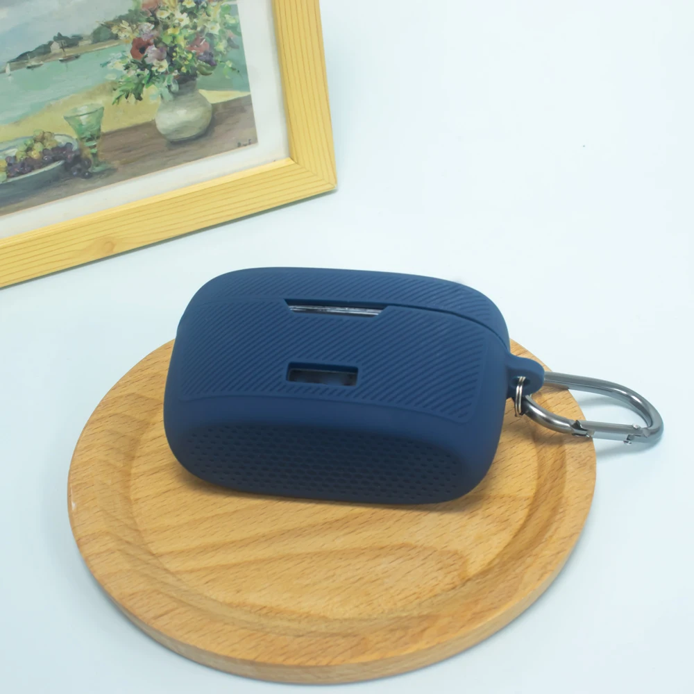 Silicone Earphone Case Dustproof with Buckle Earphone Storage Case Shockproof Storage Shell for Bowie MA10 Home/Travel