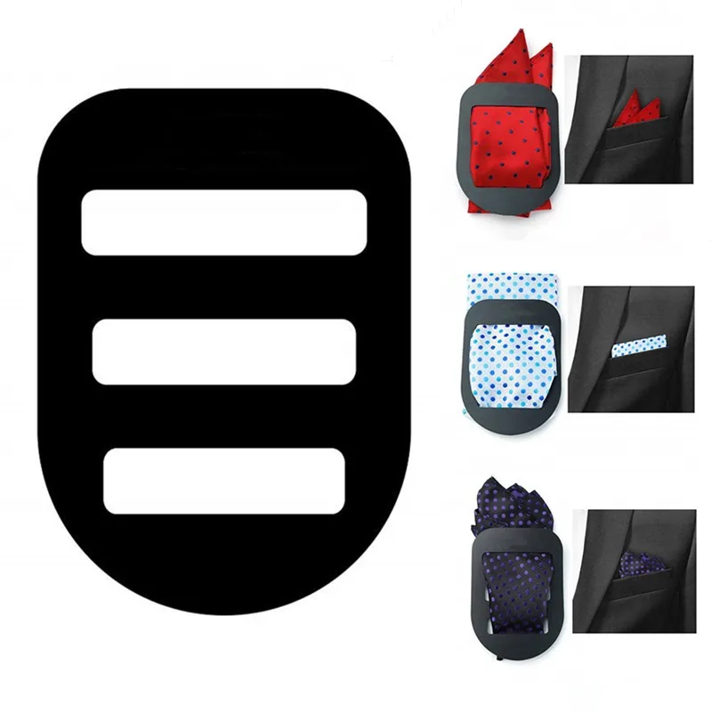 

tie accessories PE Material Suit Pocket Square Bracket