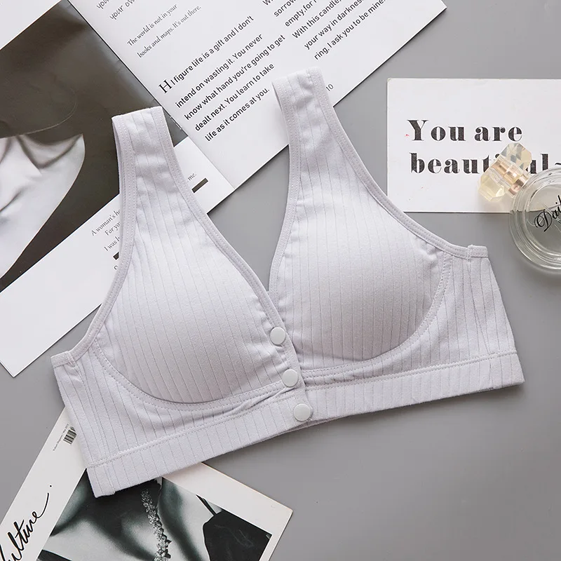 Cotton Maternity Nursing Bra Breastfeeding Gathers Anti-sagging Bra Summer Thin  Pregnancy Postpartum Mothers Wirefree Bras second hand maternity clothes Maternity Clothing