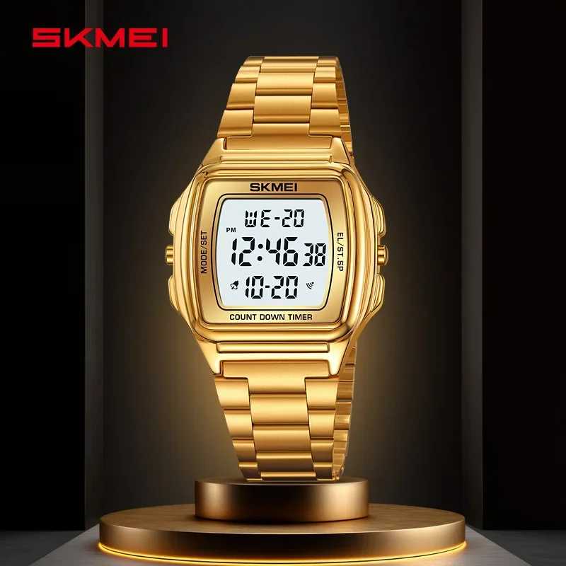 SKMEI 2239 LED Light Countdown Waterproof Sport Digital Wristwatch Mens Luxury Electronic Watch for Men Clock Reloj Hombre 1381