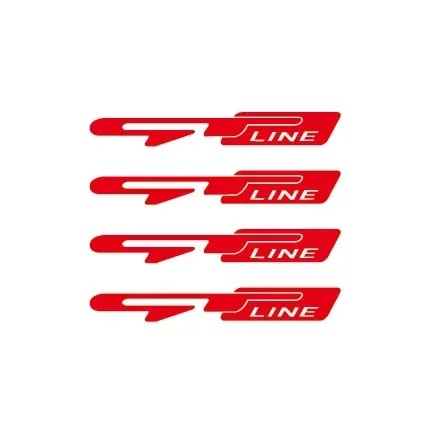 Set of 4 Car Wheel Rim Decorative Styling Stickers