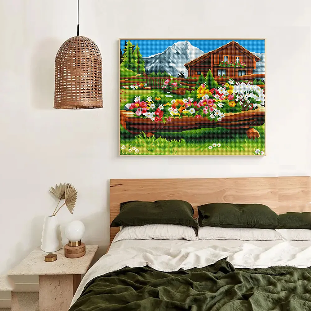 5D Diamond Painting Garden Flower DIY Diamond Mosaic Embroidery Landscape Home Supplies Cross Stitch diamond painting