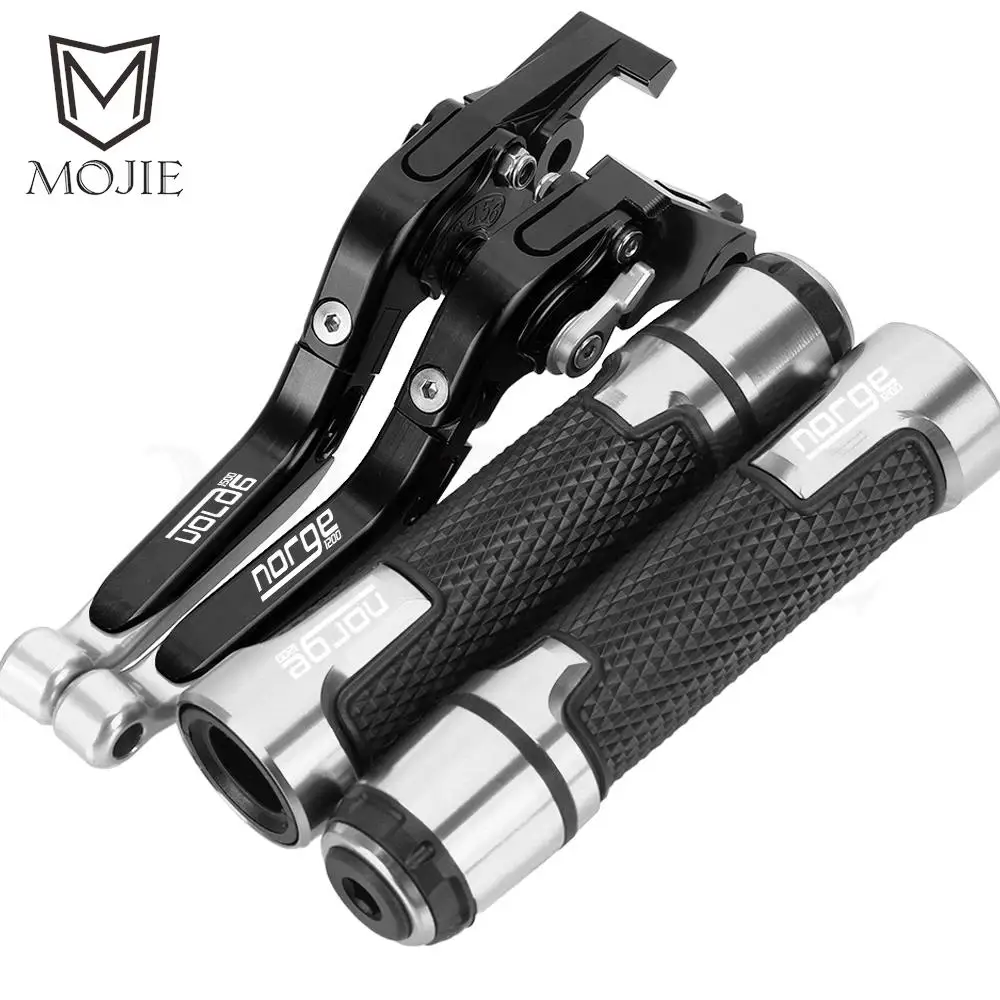 Motorcycle Adjustable Extendable Brake Clutch Levers Handlebar Hand Grip ends For MOTO GUZZI NORGE1200 NORGE 1200 GT8V 2006-2015