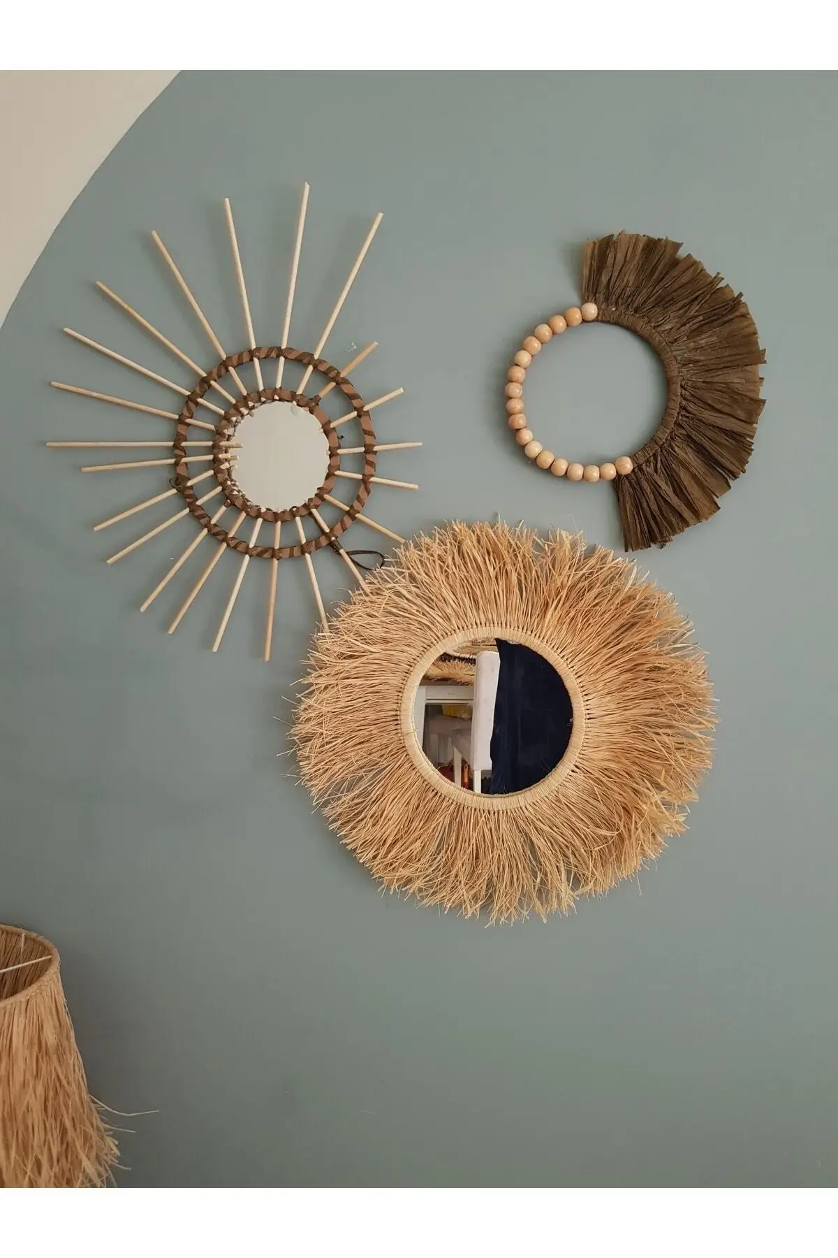 

Macrame Wall Hanging Shelf Handmade Bamboo Wall Ornament (raffia Ornament) Home Decor