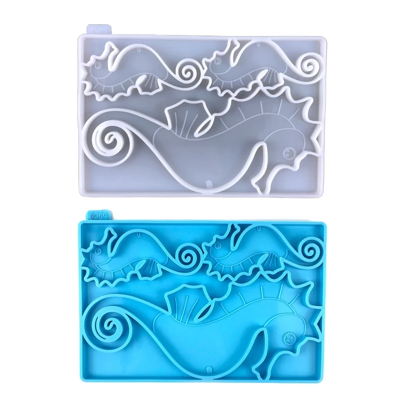 

3 Cavity Small Hippocampus Resin Molds Animal Silicone Mold for Jewelry Making Drop Shipping