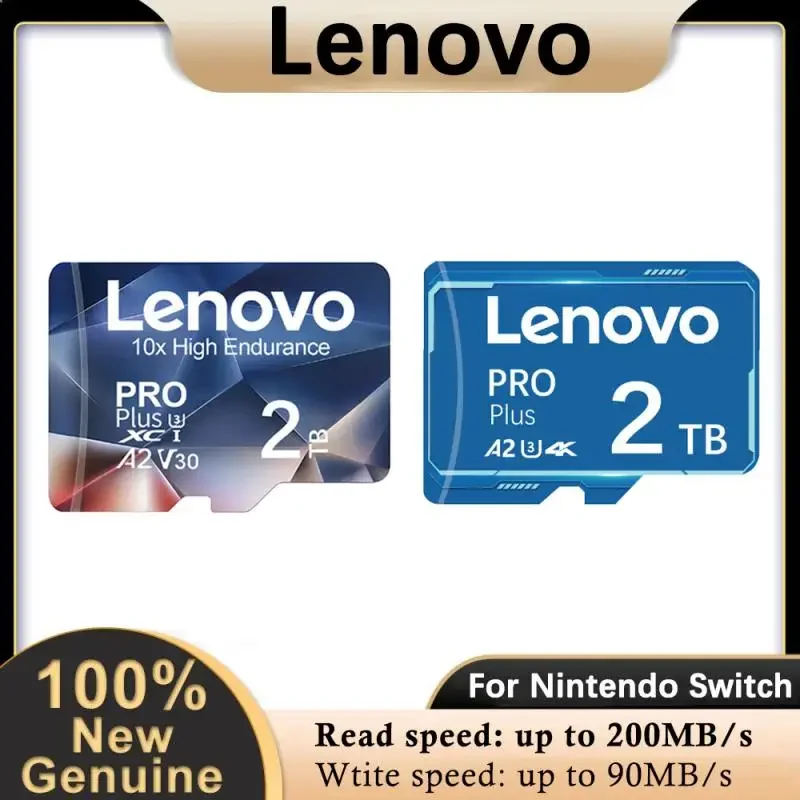 Lenovo 2Tb Micro Tf Sd Card V60 Flash Memory Card Class10 Sd Card 1Tb 512Gb Scheda Video Ad Alta Capacità 256Gb 128Gb Per Smartphone