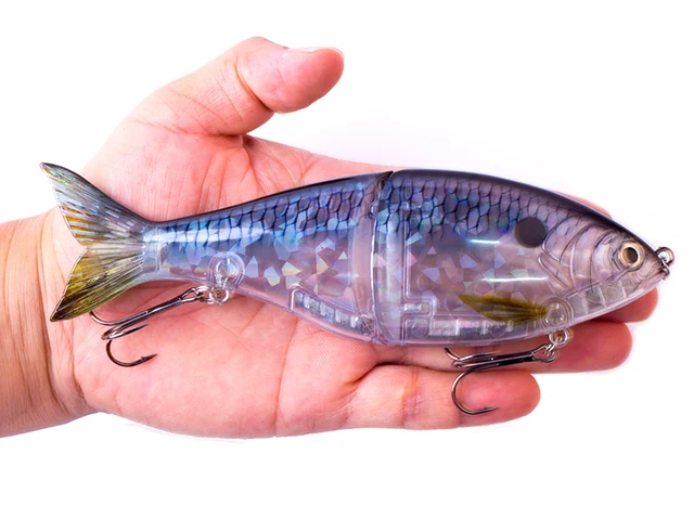 AYWFISH NEW COLORS Jointed Shad Lure 7INCH 82G Slider Sink Saltwater Hard  Segment Transparent Plastic Body Glide Bait Swimbait